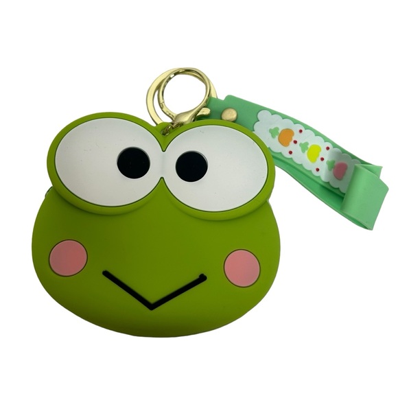 Sanrio Keroppi Coin Pouch Silicone Keychain - Picture 2 of 8